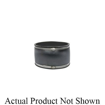 Transition Coupling, 8 in, West Coast Clay x West Coast Clay, Flexible PVC