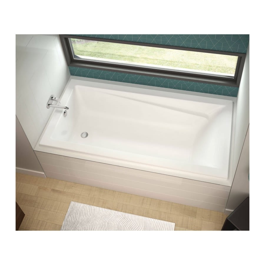 Exhibit Drop-In Tub, 59-3/4 x 31-7/8 x 20 in, End Drain, White