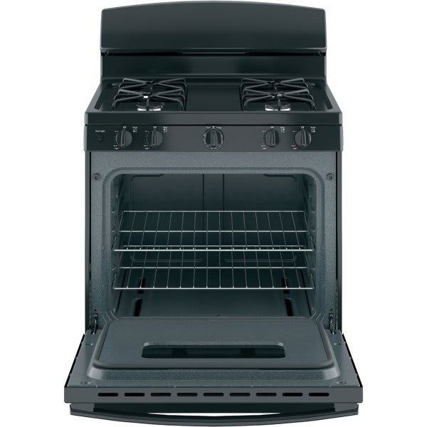 GE 30 in. 4.8 cu. ft. Freestanding Gas Range in Black (JGBS10DEMBB)