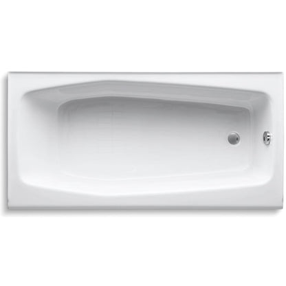 Villager Collection 60" Cast Iron Soaking Bathtub for Three Wall Alcove Installations with Right Hand Drain