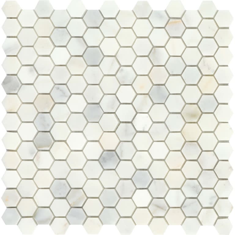 CALACATA ORO MOS HEX ON 12X12