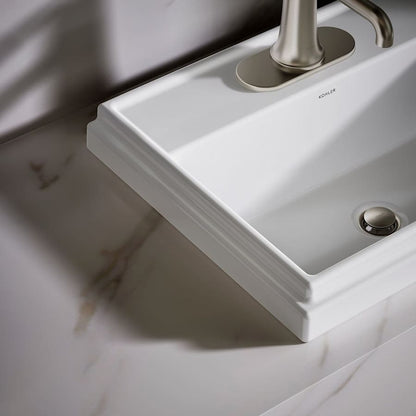 Tresham 20" Drop In Bathroom Sink with 1 Hole Drilled and Overflow