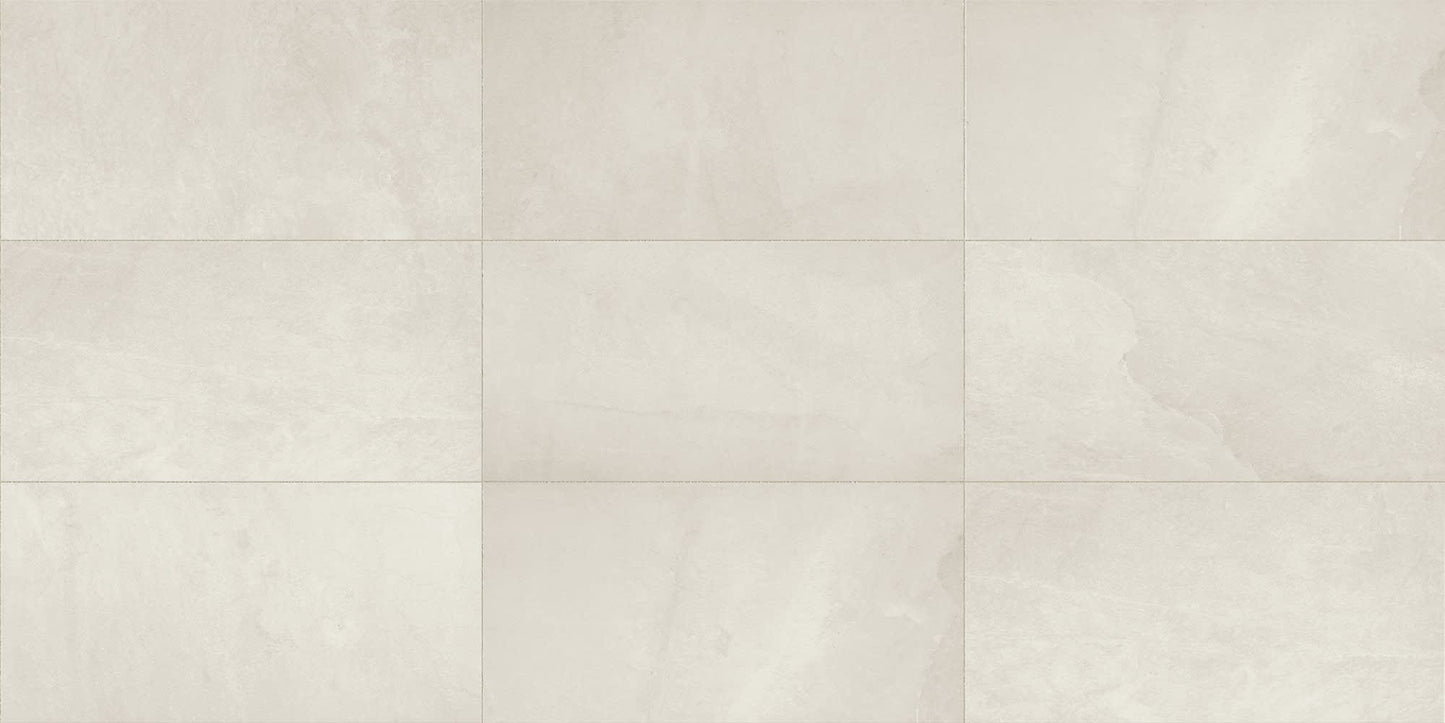 Slate Attache Meta White Rectangle 6X24 Matte