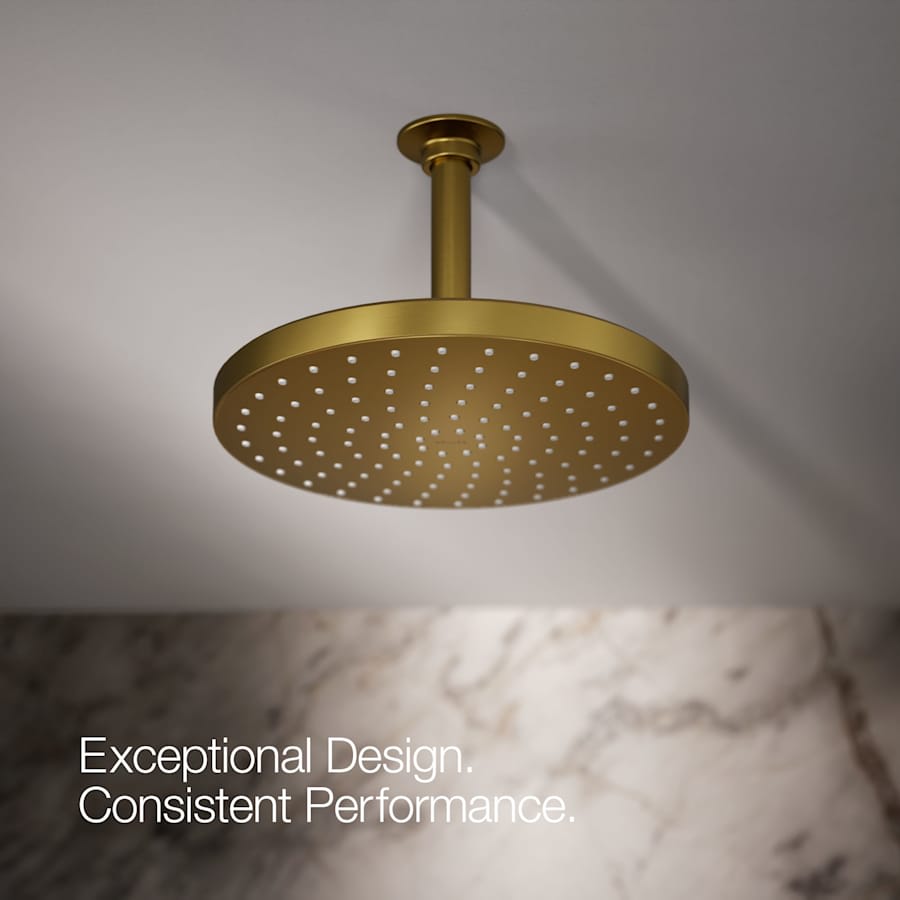 Awaken Round 10" Single Function 1.75 GPM Rainhead with MasterClean Sprayface