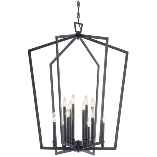 Abbotswell 12 Light 30" Wide Taper Candle Chandelier