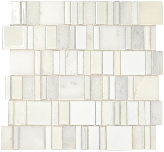 Midpark Mosaics Cloud Trapezoid Random 1X1 Matte