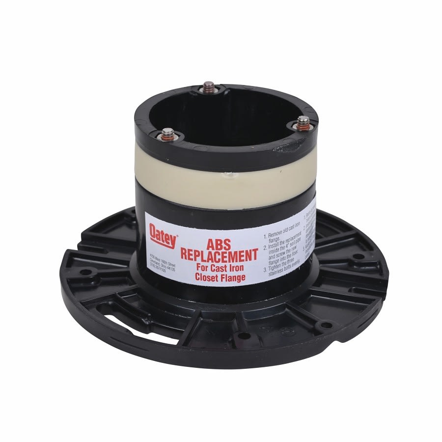 DWV Closet Flange, 4 in, Hub, ABS