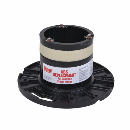 DWV Closet Flange, 4 in, Hub, ABS