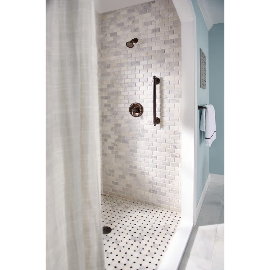 Single Handle Posi-Temp Pressure Balanced Shower Trim with Shower Head from the Brantford Collection (Less Valve)