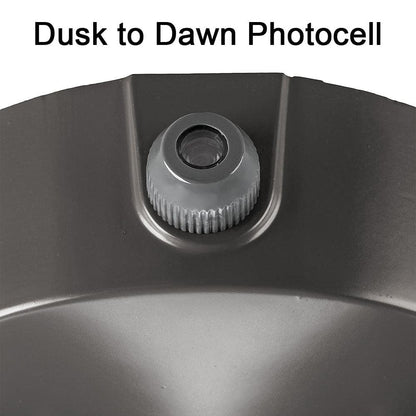 Dusk to Dawn Sensor Bronze Exterior Outdoor Twin Head LED Flood Light Security 1200 to 2400 Lumens 4000K Wet Rated