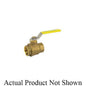 2-Piece Ball Valve, 1-1/2 in, FNPT, Full Port, Brass Ball, Brass