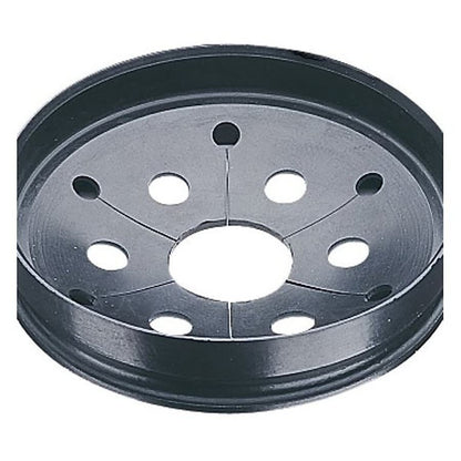Removable Sound Baffle, 4 in Dia, Rubber, Black