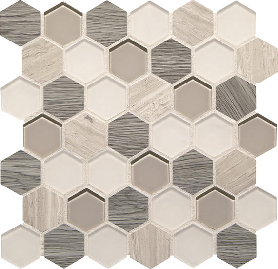 Idyllic Blends Serene Storm Hexagon 2X2 Mixed