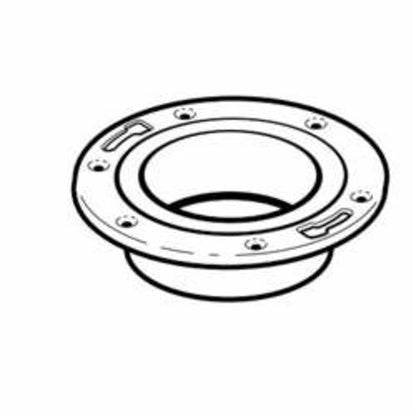 DWV Metal Ring Closet Flange, 4 x 3 in, Hub, ABS