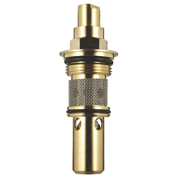 Stop Valve With Strainer, Rough Brass Body, Polished Chrome