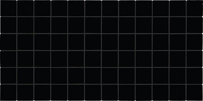 Color Wheel Mosaic Black Straight Joint 1X6 Glossy