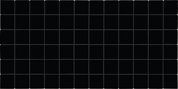 Color Wheel Mosaic Matte Black Straight Joint 1X6 Matte
