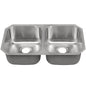 Single Bowl Kitchen Sink, Under Mount, 32-3/8 x 18-1/8 in, 9 in Bowl Depth, 16 ga Satin Steel, Stainless