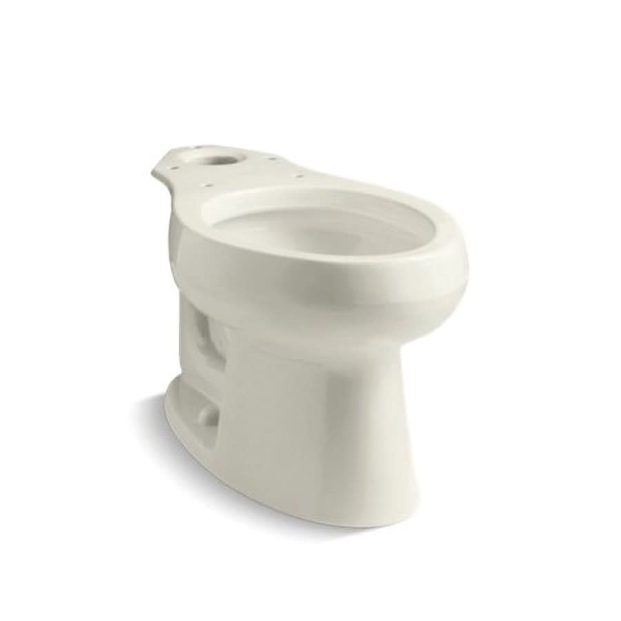 Wellworth® Toilet Bowl, Floor Mount, 12 in Rough, Elongated, Biscuit