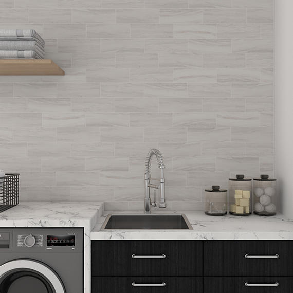 Platinum Calacatta Sky Rectangle 4X12 Matte