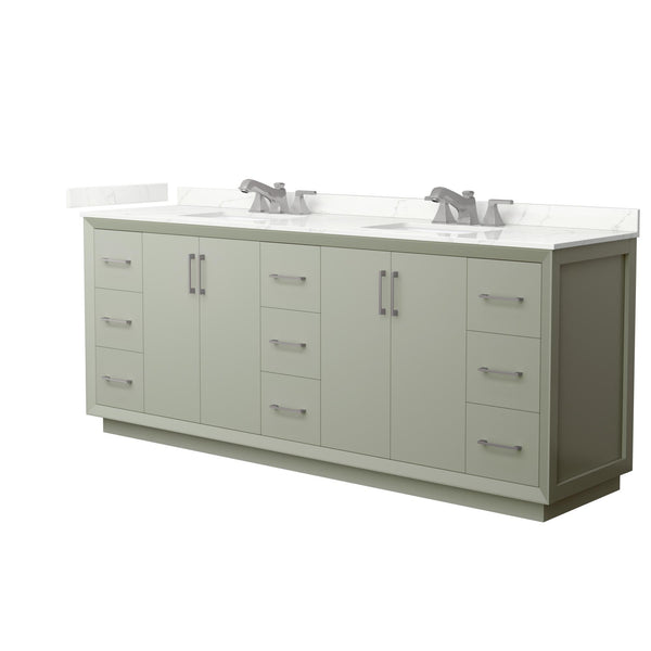 Strada Double Bathroom Vanity - 84W x 35H x 22D