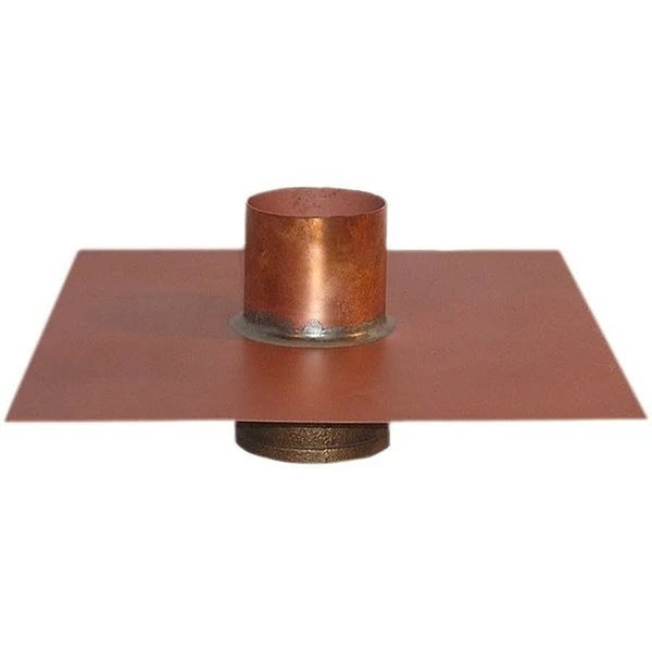 Copper Overflow Assembly, 3 in Outlet, No Hub