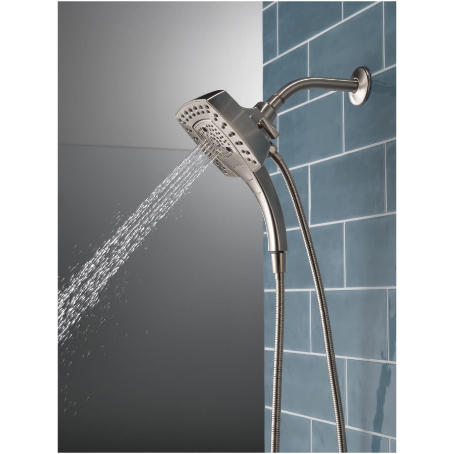 Universal Showering 2.5 GPM Multi Function 2-in1 In2ition Shower Head and Hand Shower with Touch Clean, H2Okinetic and MagnaTite Technology