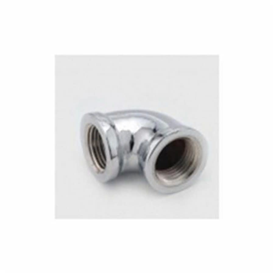90 deg Elbow, 1 in, FNPT, Brass, Polished Chrome