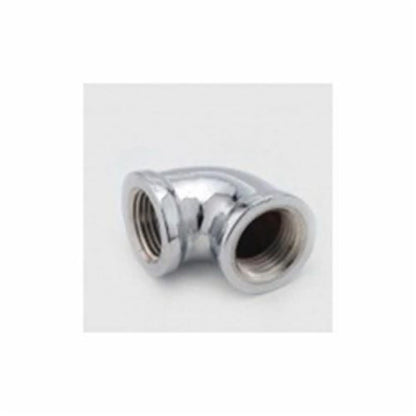 90 deg Elbow, 1 in, FNPT, Brass, Polished Chrome
