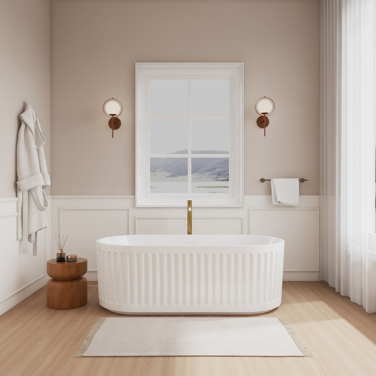 Carmela Freestanding Bathtub - 67W x 23H x 31.5D