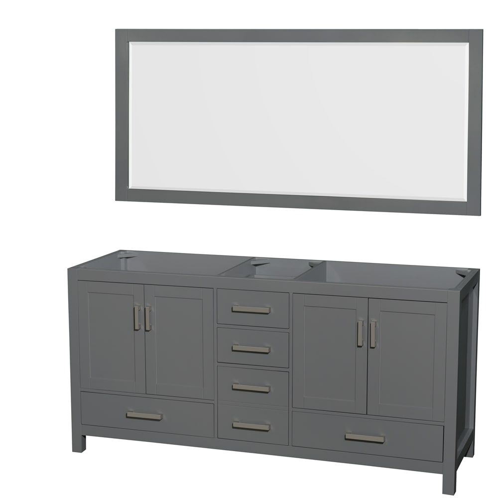 Sheffield Double Bathroom Vanity - 70.75W x 35H x 21.5D