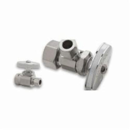 Multi Turn Straight Stop, 5/8 x 7/16 in, Comp, Chrome