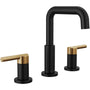 Nicoli 1.2 GPM Widespread Bathroom Faucet with Push Pop-Up Drain Assembly