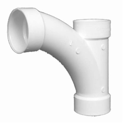 Combination Wye and 45 deg Elbow, 3 in, Hub, DWV, PVC
