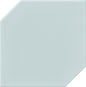RetroSpace Remix Sky Blue Square, Undulated 6X6 Glossy