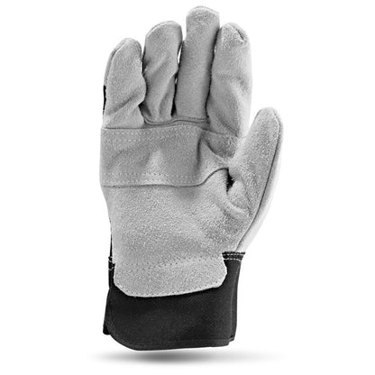 Split Leather Glove With Black Dorsal XL