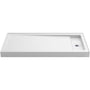 Bellwether 60" x 32" Single Threshold Shower Base with Recessed Center Right Drain