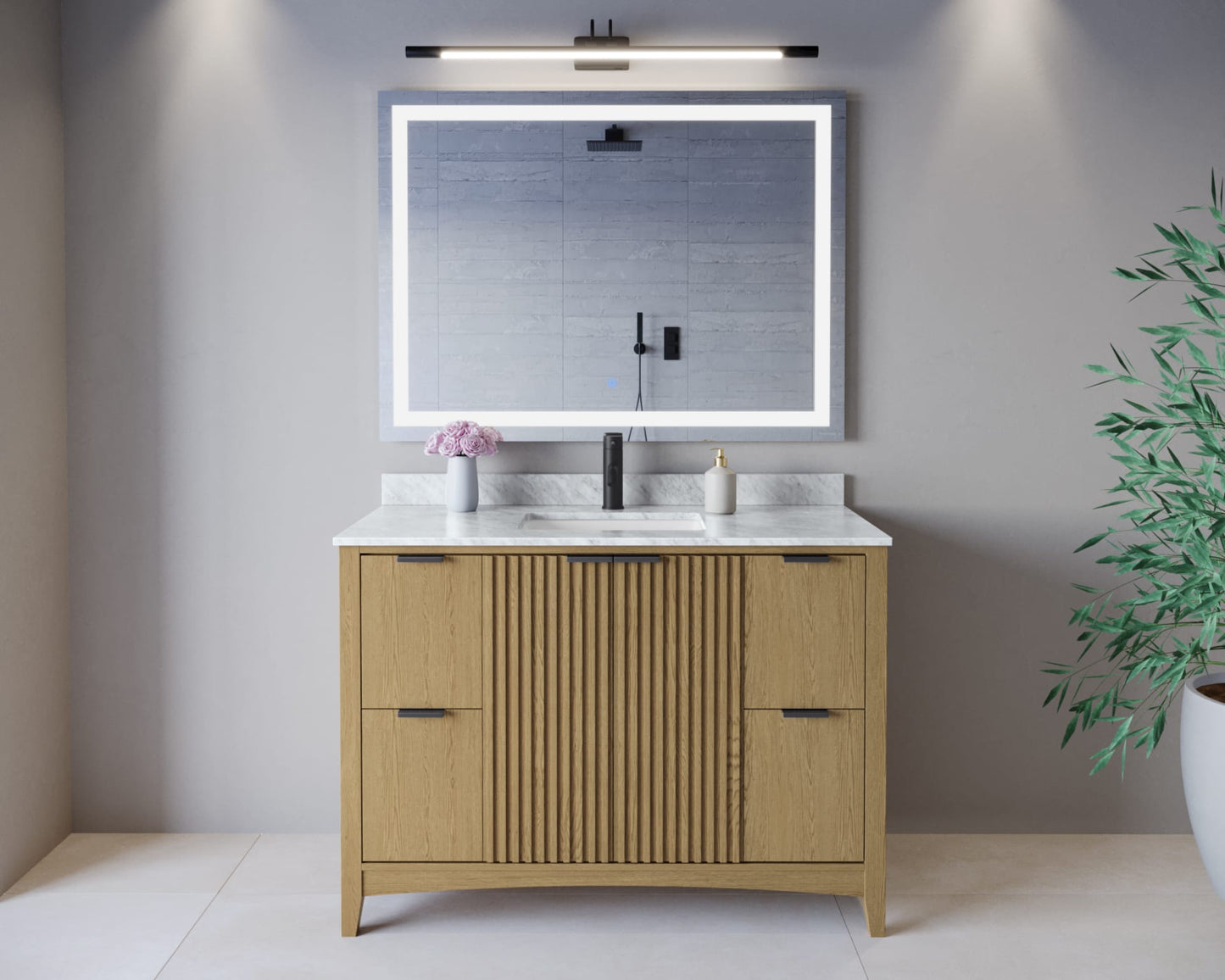 Palmilla Single Bathroom Vanity - 48W x 35H x 22D