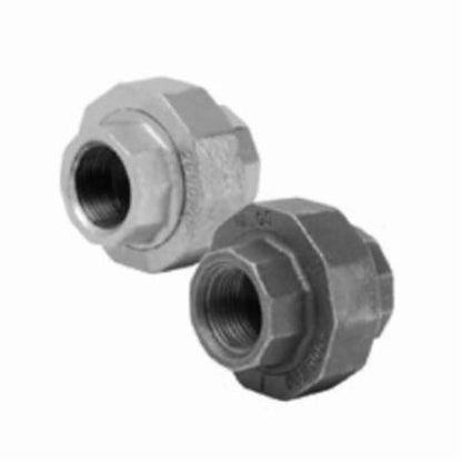 Union, 2 in, FNPT, 300 lb, Malleable Iron, Black