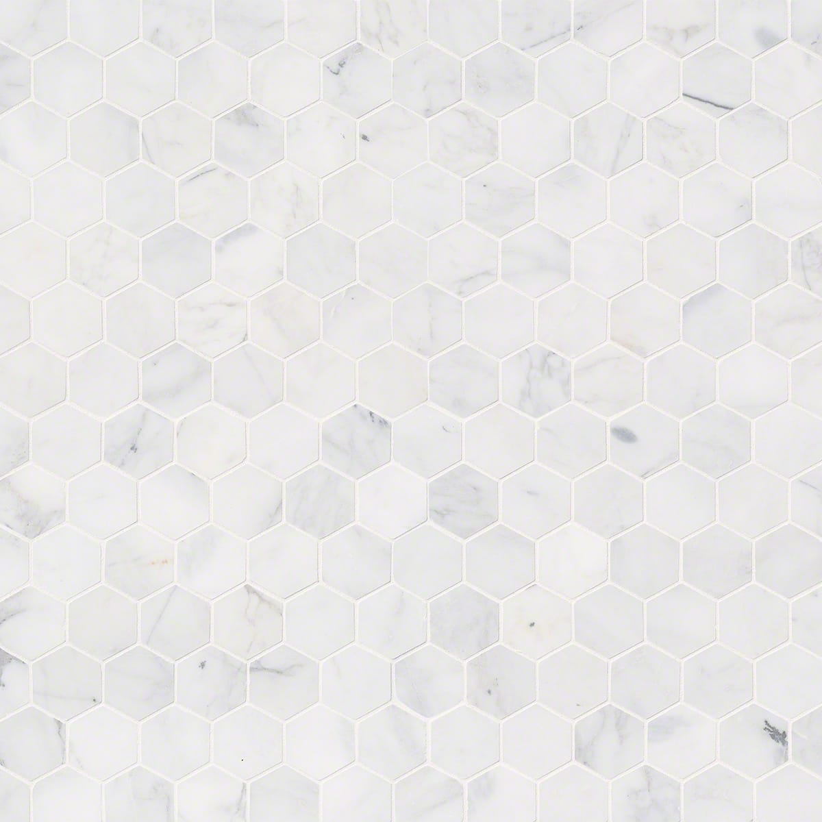 Calacatta Cressa 2” Hexagon Mosaic Tile