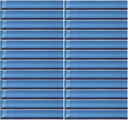Color Wave Twilight Blue Rectangle 3X6 Glossy