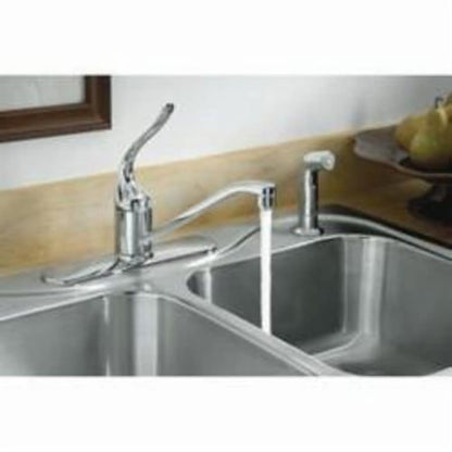 Southhaven® Double Bowl Kitchen Sink, Top Mount, 33 x 22 in, 7 in Bowl Depth, 4-Hole, 20 ga Satin Steel, Stainless