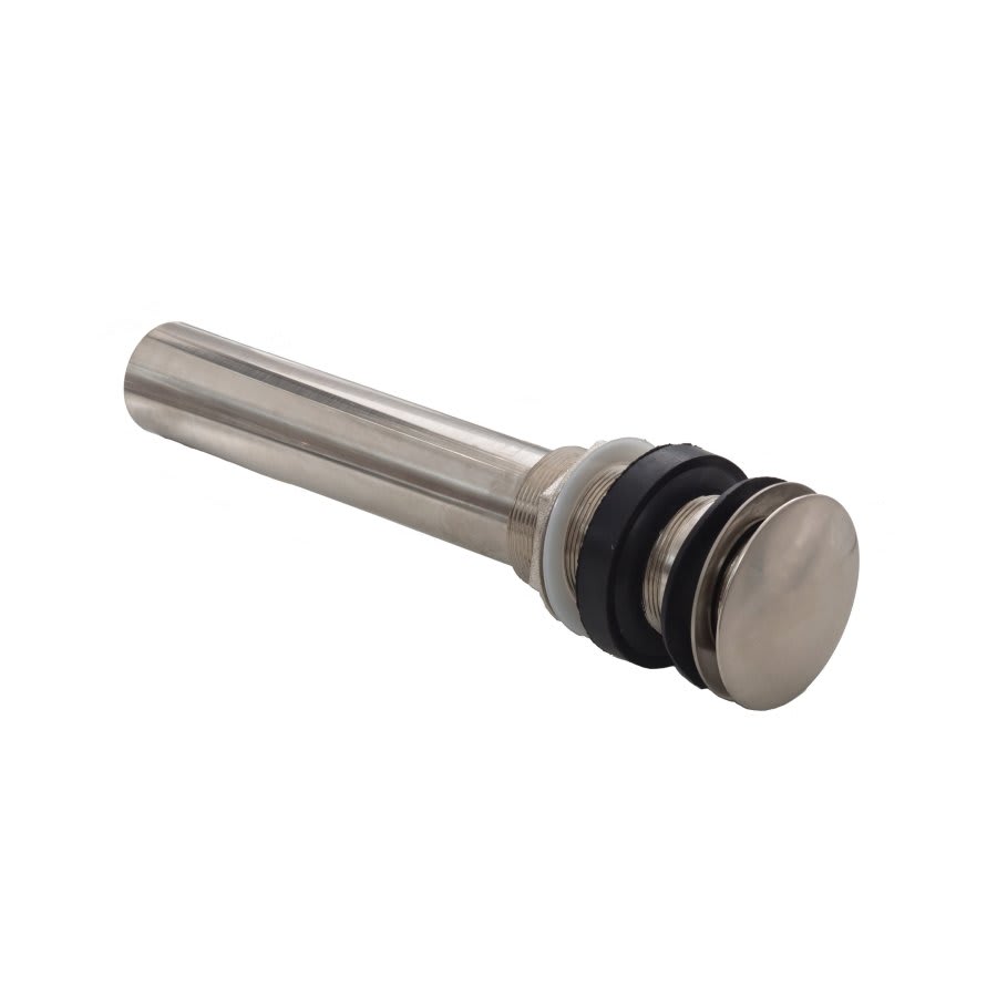 Pop-Up Mushroom Style Plug Lavoratory Drain, Brushed Nickel Stainless