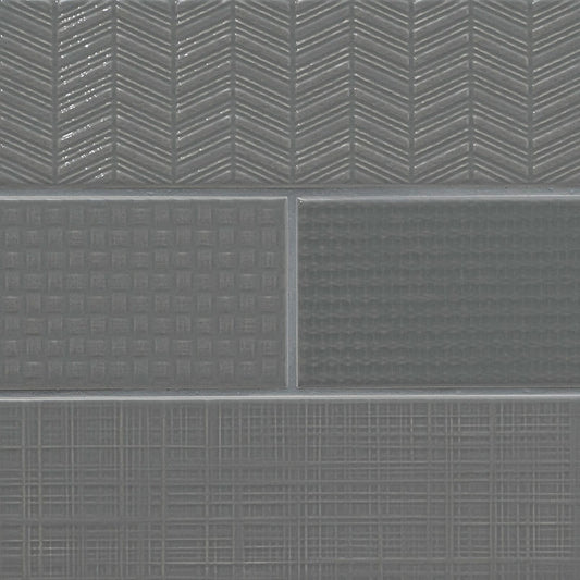Urbano Graphite 3d Mix Tile