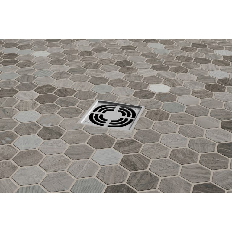 METRO GRAY 2" HEX MIX MO/1212
