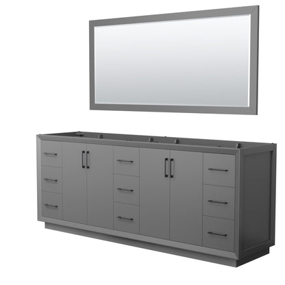 Strada Double Bathroom Vanity - 83.25W x 34.25H x 21.75D
