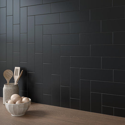 Color Wheel Linear Matte Black Rectangle 4X8 Matte