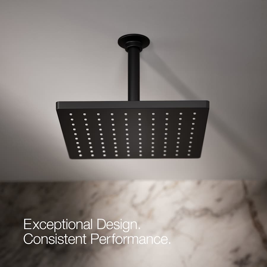 Honesty Square 10" Single Function 2.5 GPM Rainhead with MasterClean Sprayface