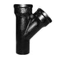 Service Weight Wye, 2 in, Spigot x Hub x Hub, Cast Iron