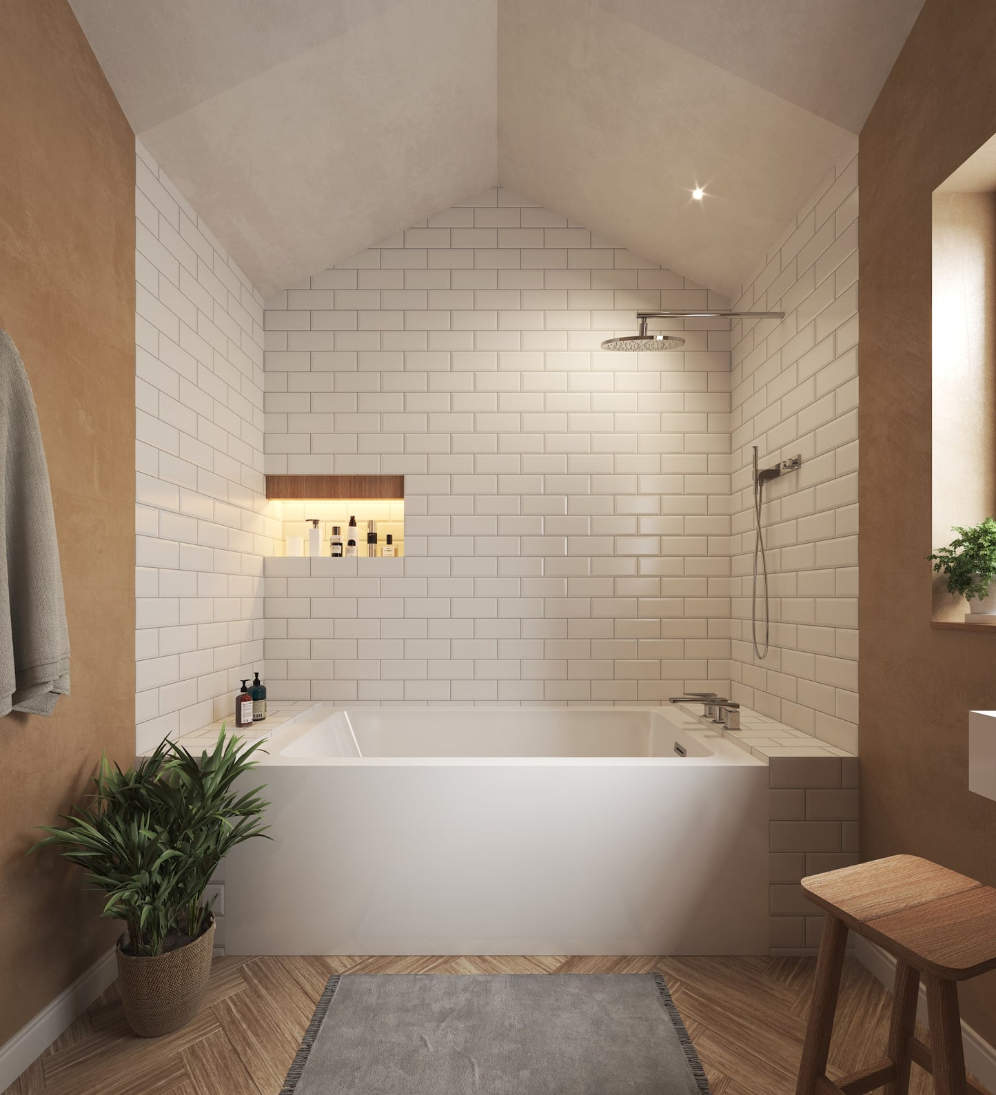 Grayley Alcove Bathtub - 60W x 22H x 36D